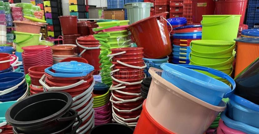 Durable stainless and plastic buckets 