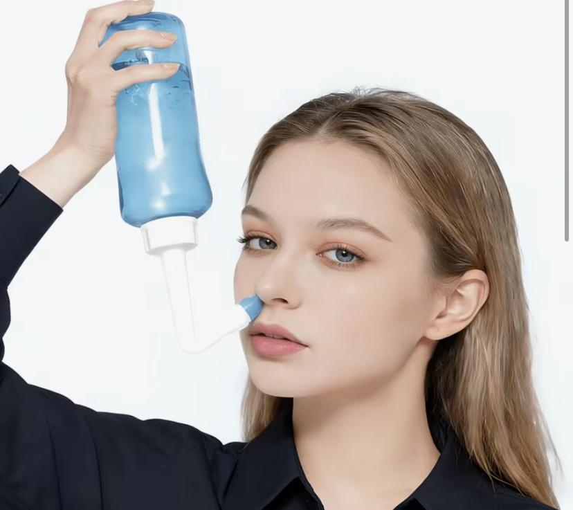 Wash bottle with double Headed irrigator 