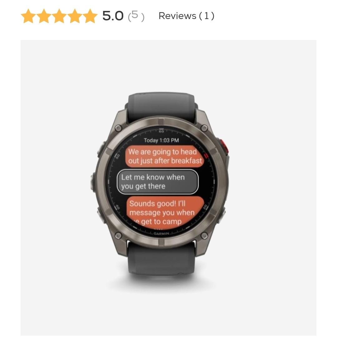 Garmin Unisex Sports Watches fēnix 8 Pro - 51mm AMOLED Sapphire Grey